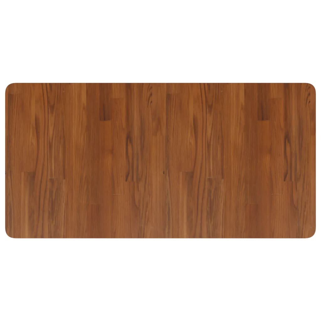 Vidaxl wastafelblad 100x50x2,5cm behandeld massief hout donkerbruin