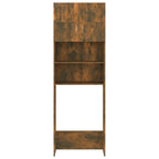 Vidaxl wasmachinekast 64x25,5x190 cm gerookt eikenkleurig