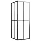 VidaXL Douchecabine 80x80x180 cm mat ESG zwart