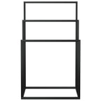 Vidaxl handdoekenrek vrijstaand 48x24x79 cm ijzer zwart