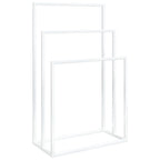 Vidaxl handdoekenrek vrijstaand 48x24x79 cm ijzer wit