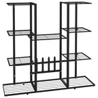 Vidaxl bloemenstandaard 94,5x25x89 cm ijzer zwart