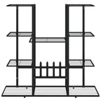 Vidaxl bloemenstandaard 94,5x25x89 cm ijzer zwart