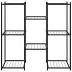 Vidaxl bloemenstandaard 83x25x80 cm ijzer zwart