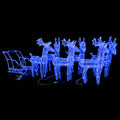 Vidaxl kerstversiering rendieren en slee 320 led's acryl