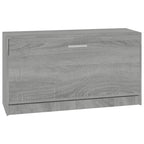 Vidaxl schoenenbank 80x24x45 cm bewerkt hout grijs sonoma eikenkleur