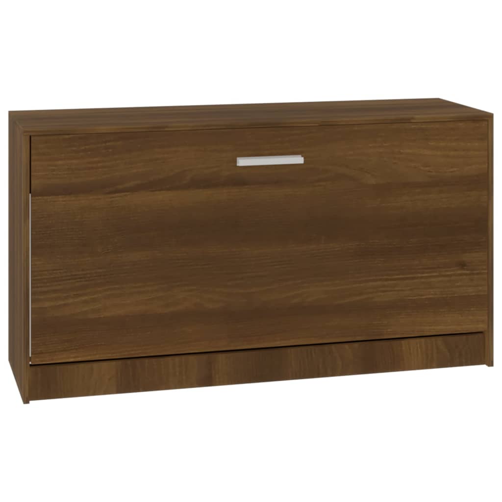 Vidaxl schoenenbank 80x24x45 cm bewerkt hout bruin eikenkleur