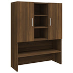 Vidaxl wasmachinekast 70,5x25,5x90 cm bruin eikenkleur
