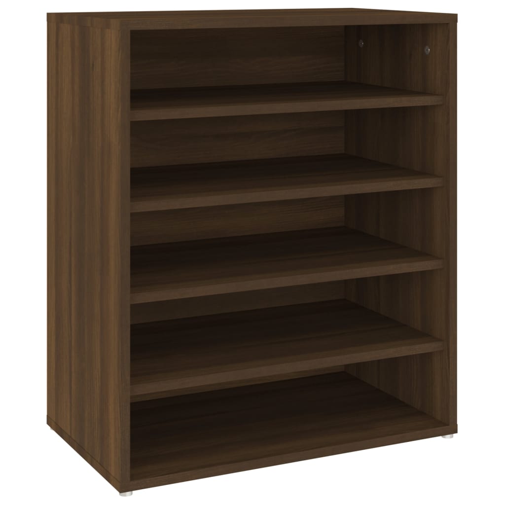 Vidaxl schoenenkast 60x35x70 cm bewerkt hout bruin eikenkleur