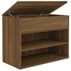 Vidaxl schoenenbank 60x30x45 cm bewerkt hout bruin eikenkleur