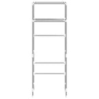 Vidaxl toiletrek 2-laags 53,5x28x143 cm ijzer grijs