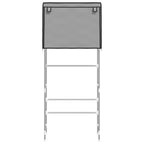 Vidaxl opbergrek voor boven wasmachine 2-laags 71x29,5x170,5 cm grijs