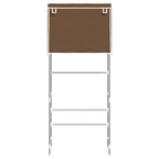 VidaXL Opbergrek voor boven wasmachine 2-laags 71x29,5x170,5 cm bruin