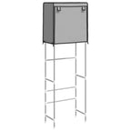 VidaXL Toiletrek 2-laags 56x30x170 cm ijzer grijs
