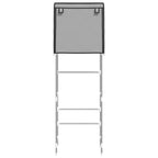 VidaXL Toiletrek 2-laags 56x30x170 cm ijzer grijs