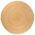 Vidaxl tapijt rond 240 cm gevlochten jute