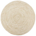 Vidaxl vloerkleed handgemaakt 180 cm jute wit en bruin