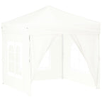 Vidaxl partytent inklapbaar met zijwanden 2x2 m wit