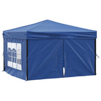 Vidaxl partytent inklapbaar met zijwanden 3x3 m blauw
