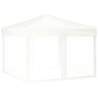 Vidaxl partytent inklapbaar met zijwanden 3x3 m wit
