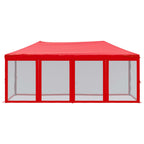 Vidaxl partytent inklapbaar met zijwanden 3x6 m rood