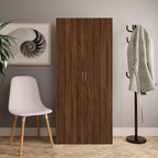 VidaXL Schoenenkast 80x35,5x180 cm bewerkt hout bruin eikenkleur