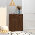 Vidaxl schoenenkast 60x35x84 cm bewerkt hout bruin eikenkleur