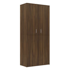 VidaXL Schoenenkast 80x39x178 cm bewerkt hout bruin eikenkleur