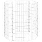 Vidaxl gabion paal rond ø100x100 cm gegalvaniseerd staal