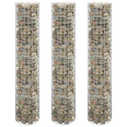Vidaxl gabion plantenbakken 3 st rond verhoogd ø30x150 cm staal