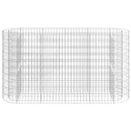 Vidaxl gabion plantenbak verhoogd 190x50x100 cm gegalvaniseerd ijzer