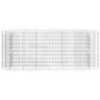 VidaXL Gabion plantenbak verhoogd 260x50x100 cm gegalvaniseerd ijzer