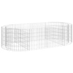 Vidaxl gabion plantenbak verhoogd 200x100x50 cm gegalvaniseerd ijzer