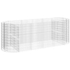 VidaXL Gabion plantenbak verhoogd 300x100x100 cm gegalvaniseerd ijzer