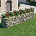 VidaXL Gabion plantenbak verhoogd 500x100x100 cm gegalvaniseerd ijzer
