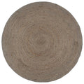 Vidaxl vloerkleed handgemaakt rond 240 cm jute grijs