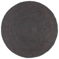 Vidaxl vloerkleed handgemaakt rond 240 cm jute donkergrijs