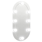 Vidaxl spiegel met led-verlichting ovaal 60x30 cm glas