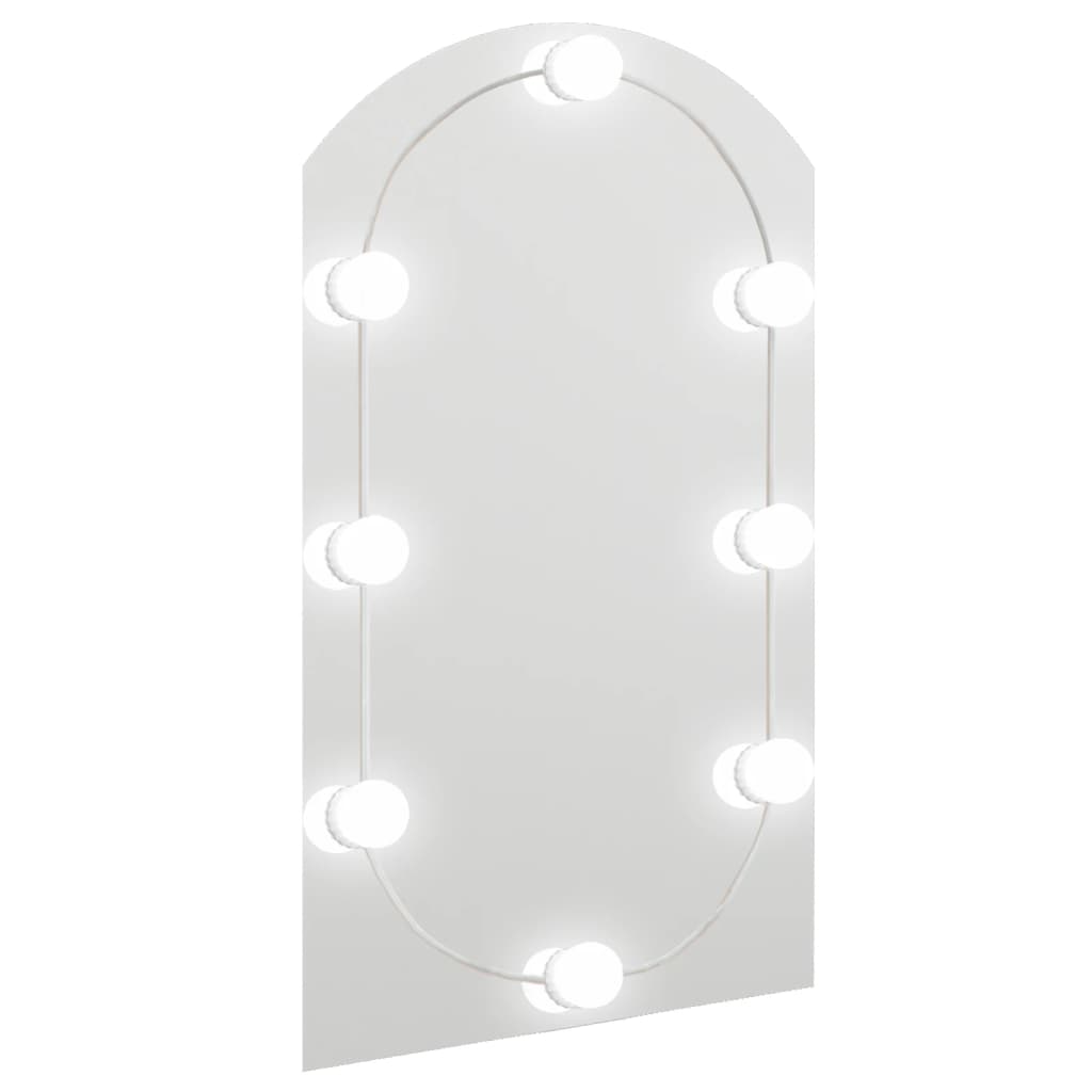 Vidaxl spiegel met led-verlichting boog 70x40 cm glas