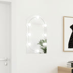 Vidaxl spiegel met led-verlichting boog 70x40 cm glas