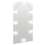 Vidaxl spiegel met led-verlichting boog 90x45 cm glas