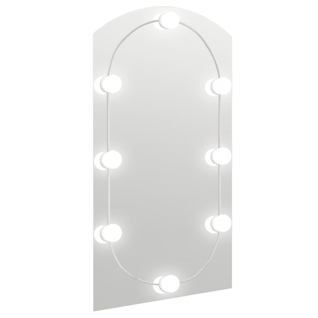 Vidaxl spiegel met led-verlichting boog 90x45 cm glas