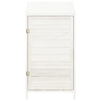 Vidaxl tuinschuur 55x52x112 cm massief vurenhout wit