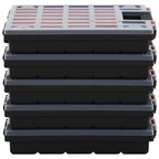 Vidaxl assortimentsdozen 5 st 40x30x5 cm polypropeen