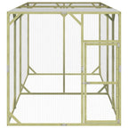VidaXL Kippenhok 200x400x200 cm geïmpregneerd massief grenenhout