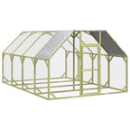VidaXL Kippenhok 268x400x190 cm geïmpregneerd massief grenenhout