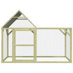 VidaXL Kippenhok 200x100x150 cm geïmpregneerd massief grenenhout