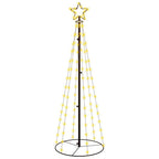 Vidaxl kegelkerstboom 108 led's 70x180 cm warmwit
