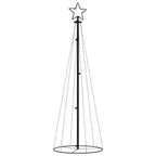 Vidaxl kegelkerstboom 108 led's 70x180 cm warmwit