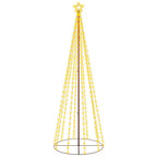 Vidaxl kegelkerstboom 310 led's 100x300 cm warmwit